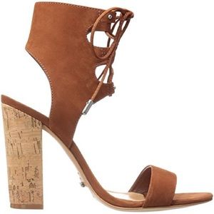 Schutz - Cruz Comfrey Lace-Up Sandal High Block Heel Pump